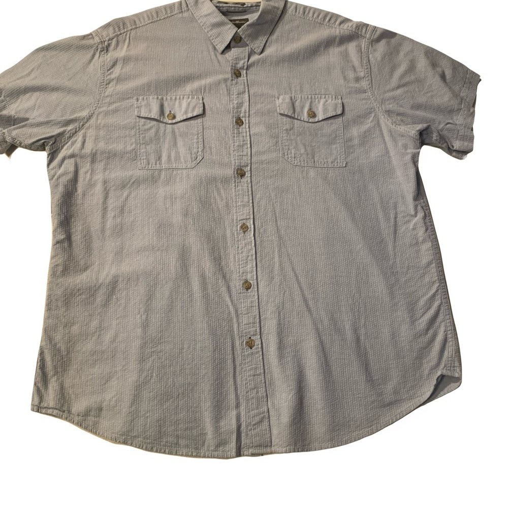 Eddie Bauer Men’s XL Light Blue Casual Button-Down Shirt